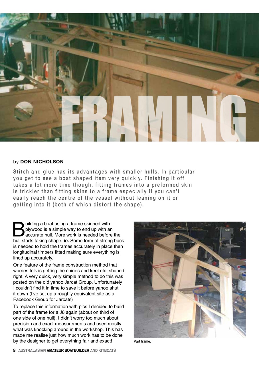 Australian Amateur Boat Builder Preview Pages
