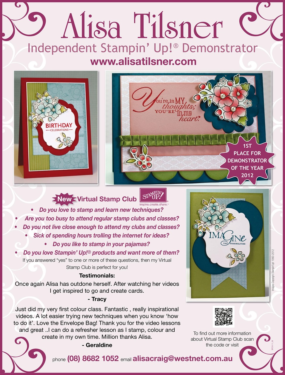 Australian Cardmaking Stamping and Papercraft Preview Pages