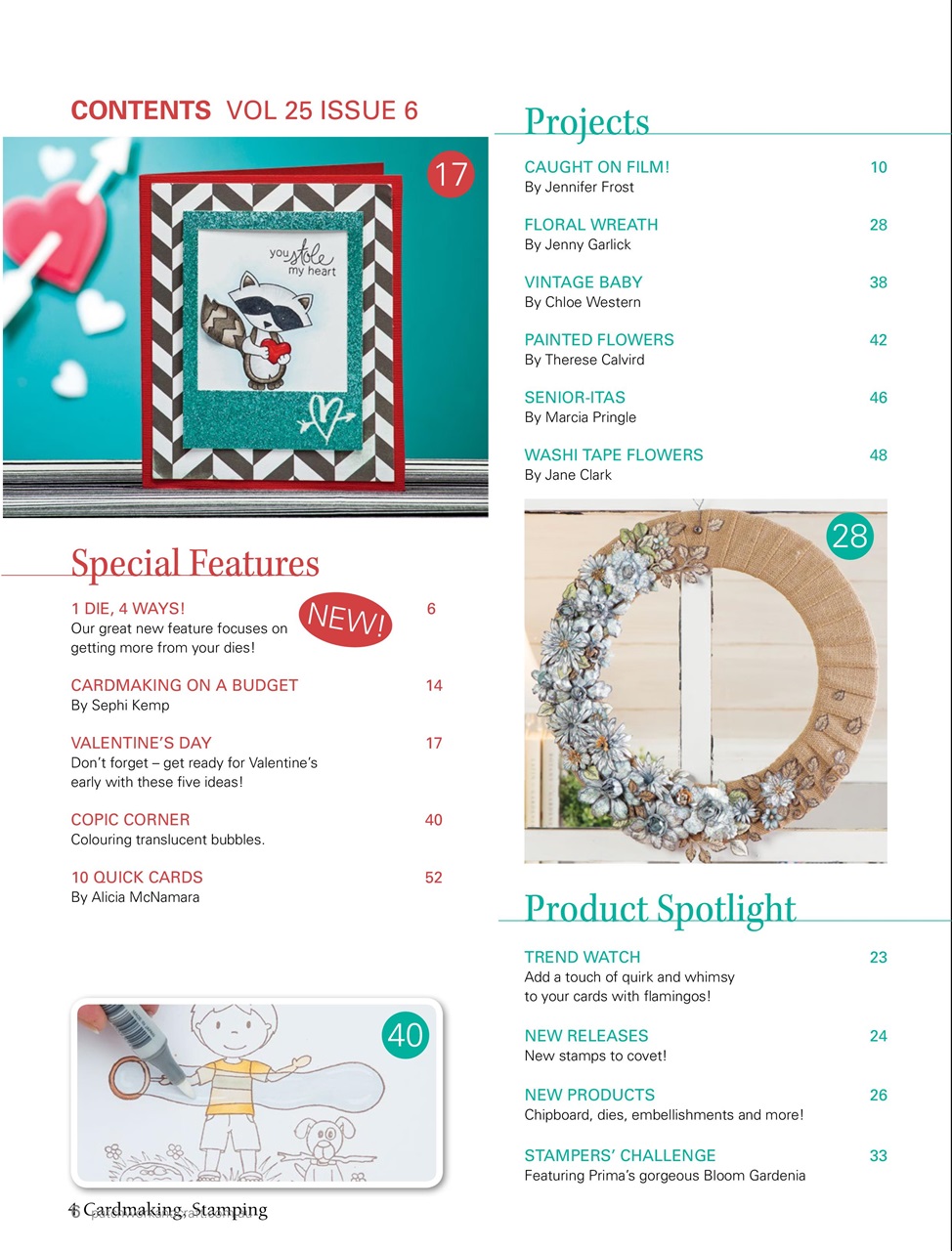 Australian Cardmaking Stamping and Papercraft Preview Pages