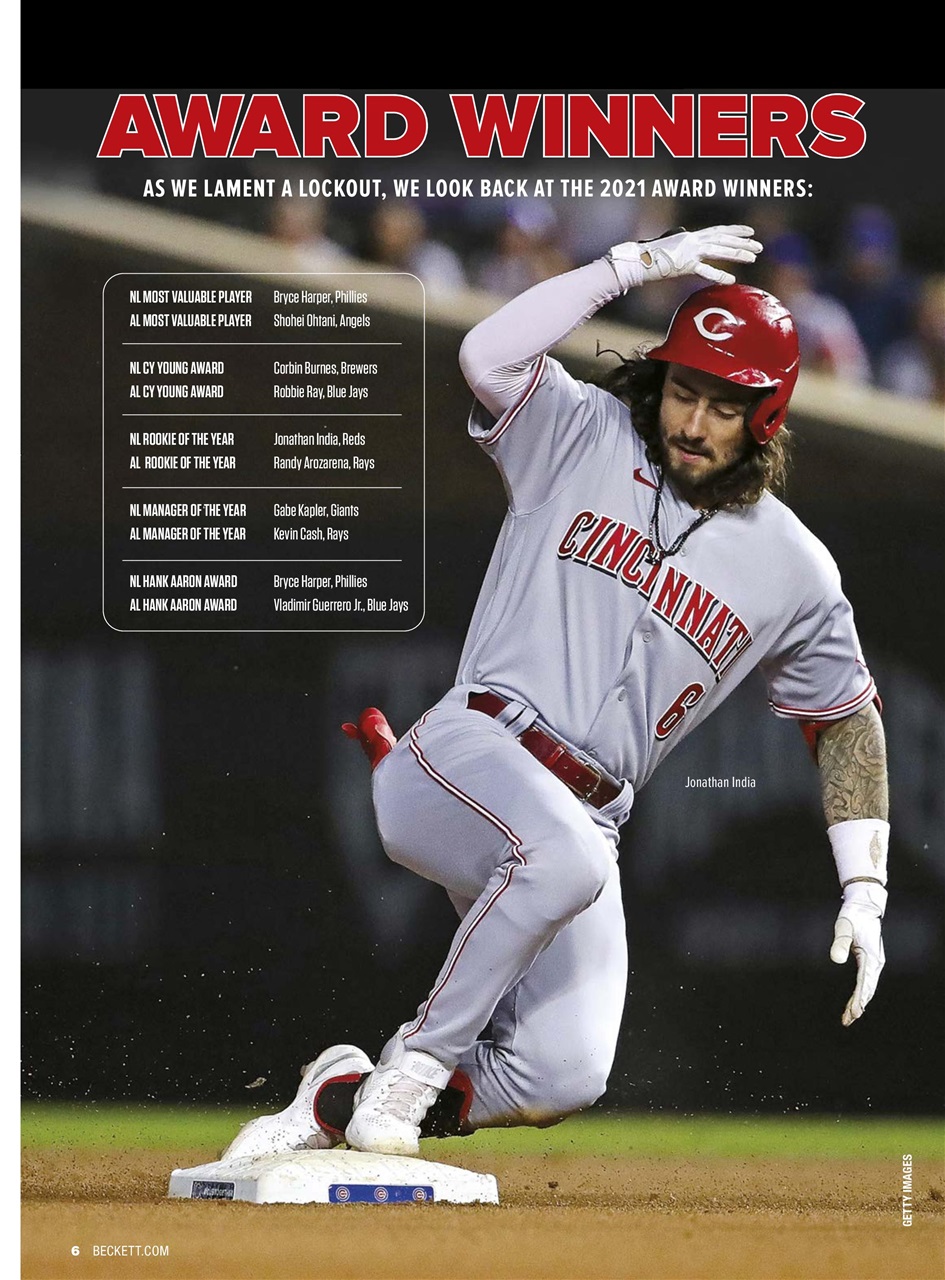 Beckett Baseball Magazine Preview Pages