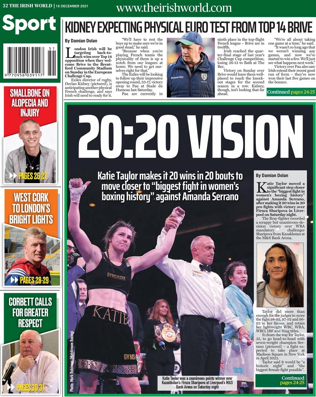 Irish World Preview Pages