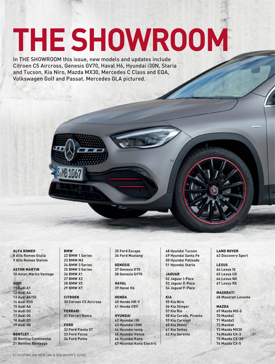 Australian New Car & SUV Buyers Guide Preview Pages