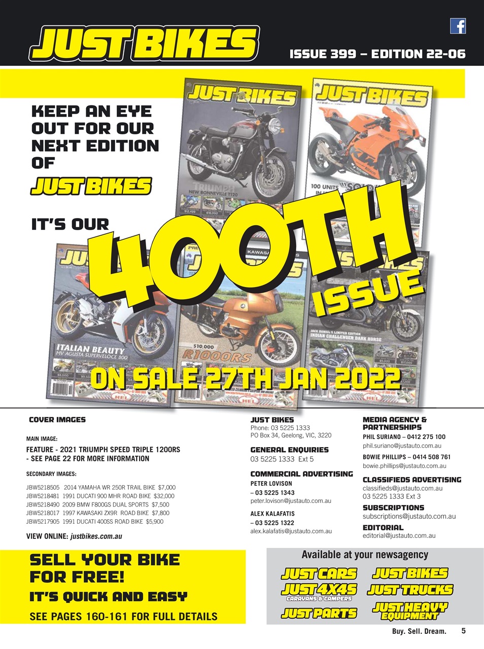 JUST BIKES Preview Pages