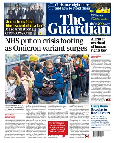 The Guardian Newspaper issue Tuesday, December 14, 2021