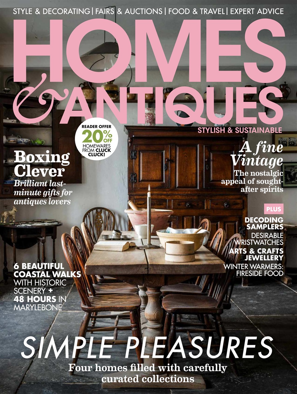 Homes & Antiques Magazine Preview Pages
