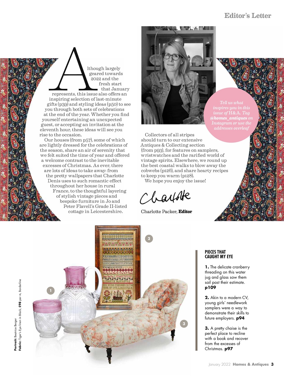 Homes & Antiques Magazine Preview Pages