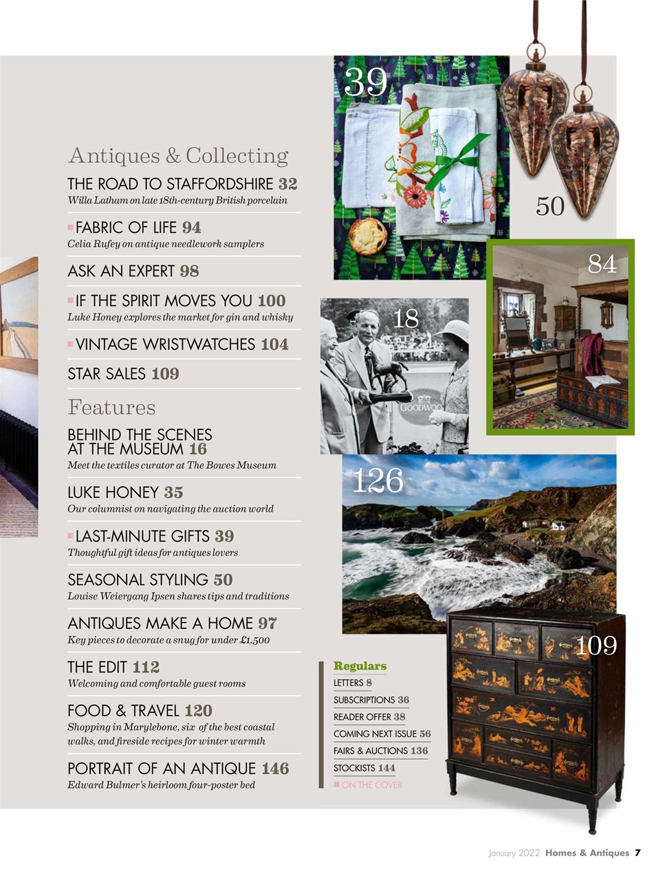 Homes & Antiques Magazine Preview Pages