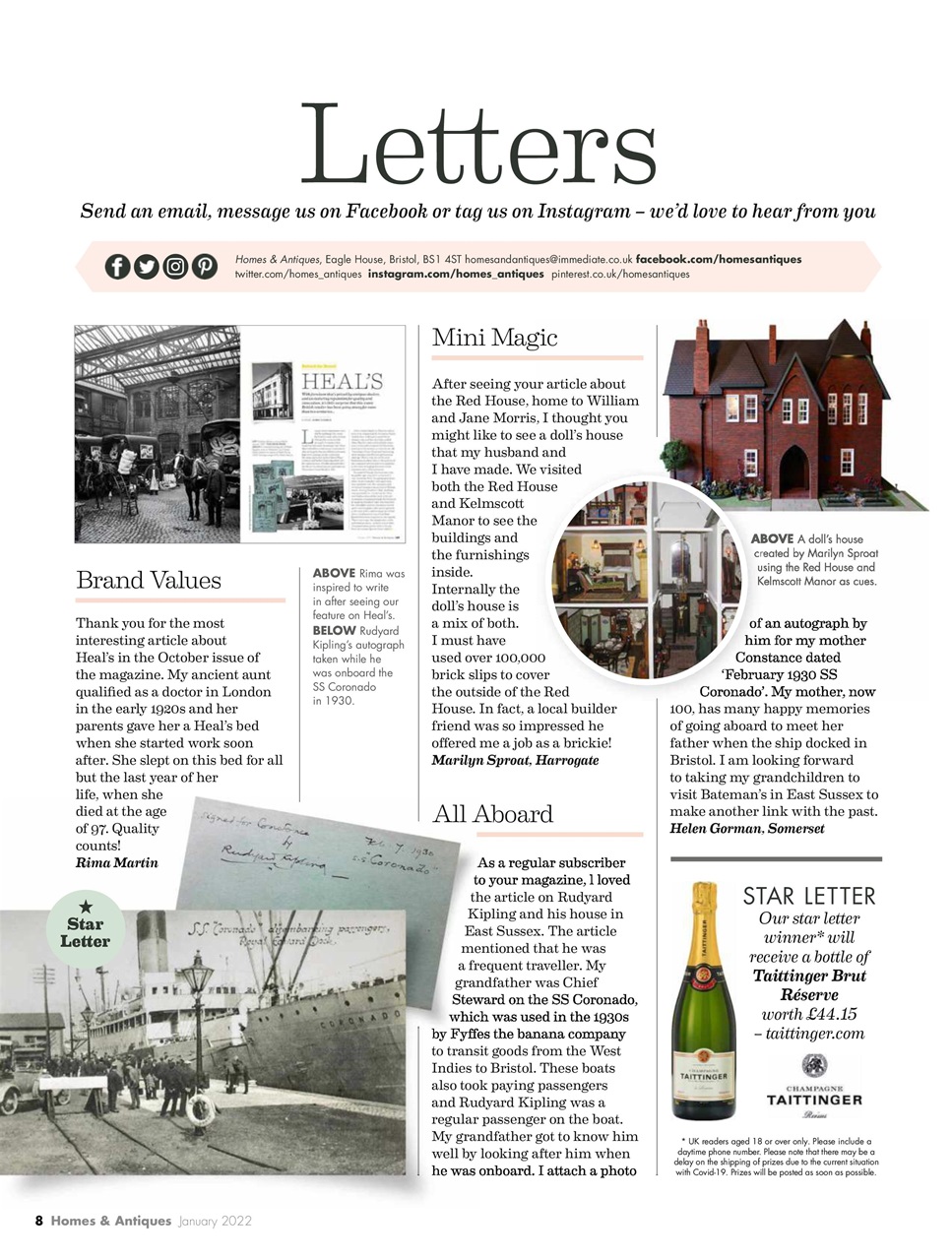 Homes & Antiques Magazine Preview Pages