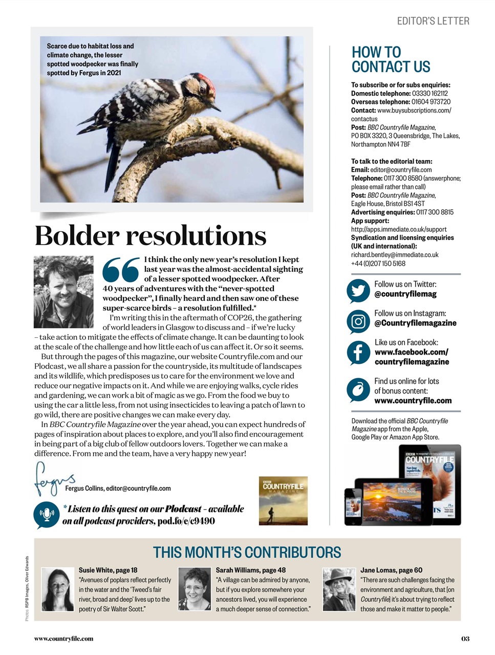 BBC Countryfile Magazine Preview Pages