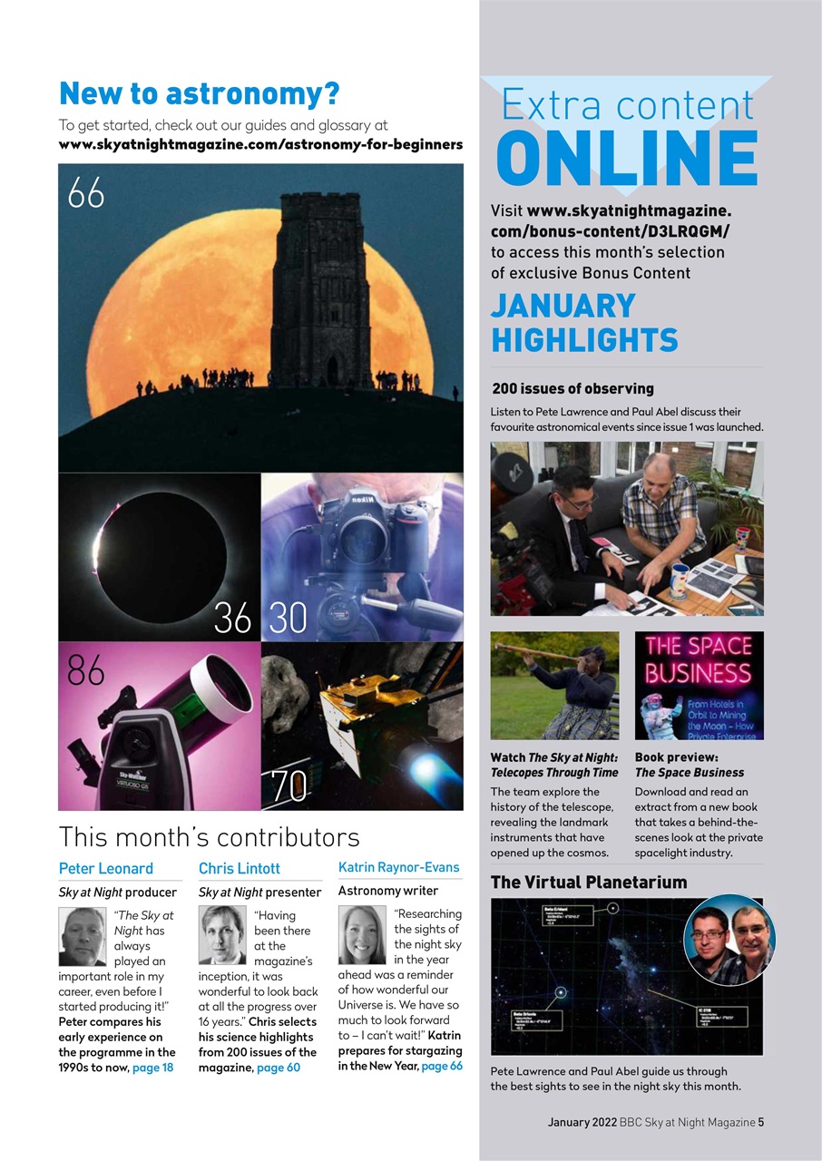 BBC Sky at Night Magazine Preview Pages