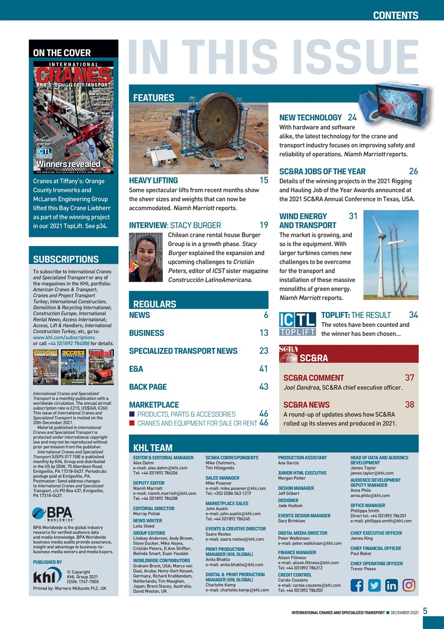 Int. Cranes and Specialized Transp Preview Pages