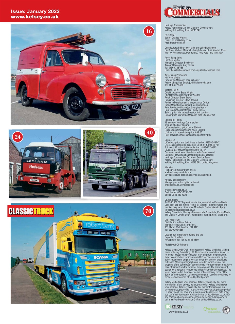Heritage Commercials Magazine Preview Pages