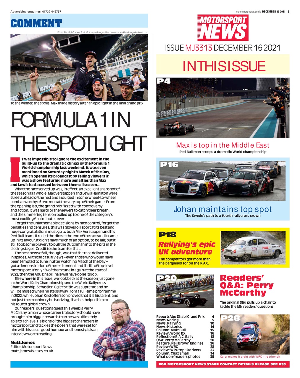 Motorsport News Preview Pages