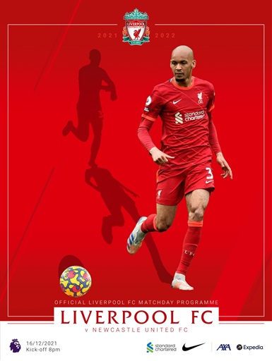 Liverpool FC Programmes vs Newcastle United 21/22 Back Issue