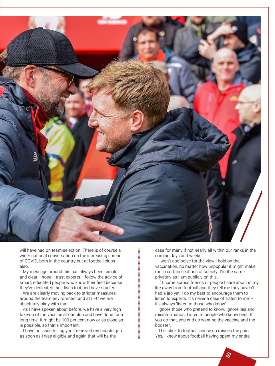 Liverpool FC Programmes Preview Pages