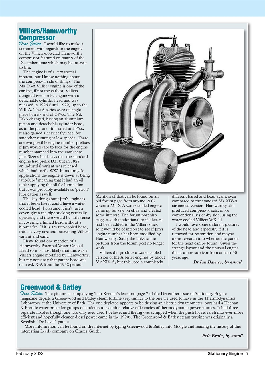 Stationary Engine Preview Pages