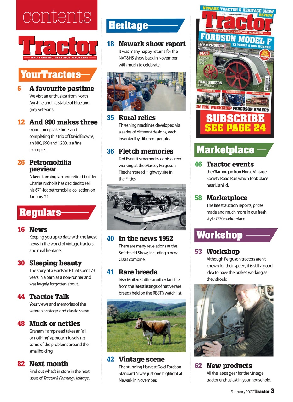 Tractor & Farming Heritage Magazine Preview Pages