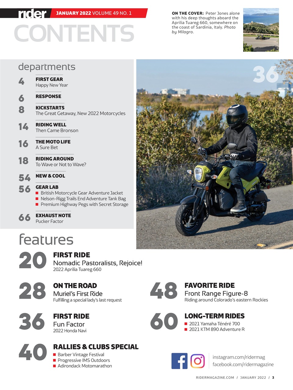 Rider Magazine Preview Pages