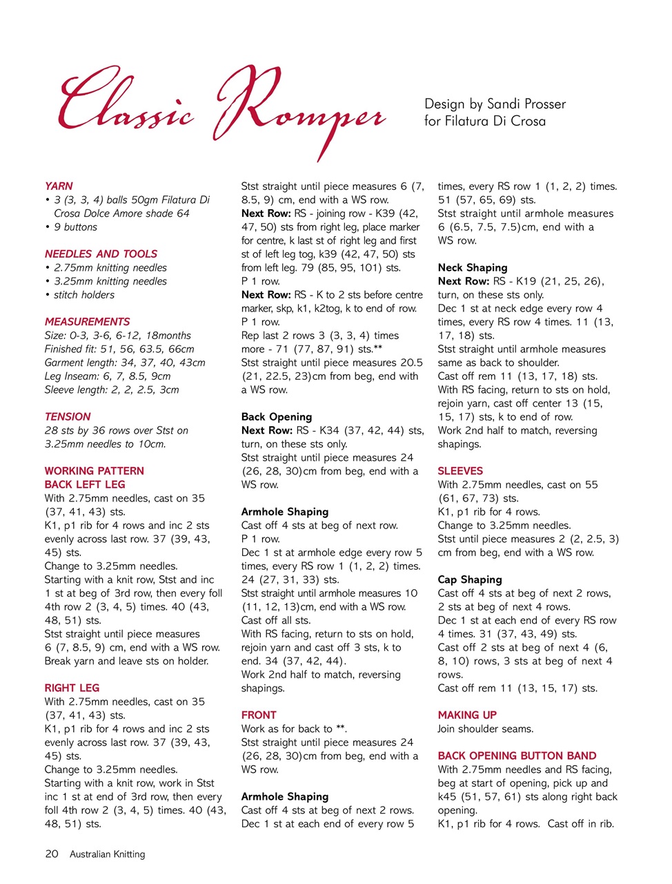 Australian Knitting Preview Pages