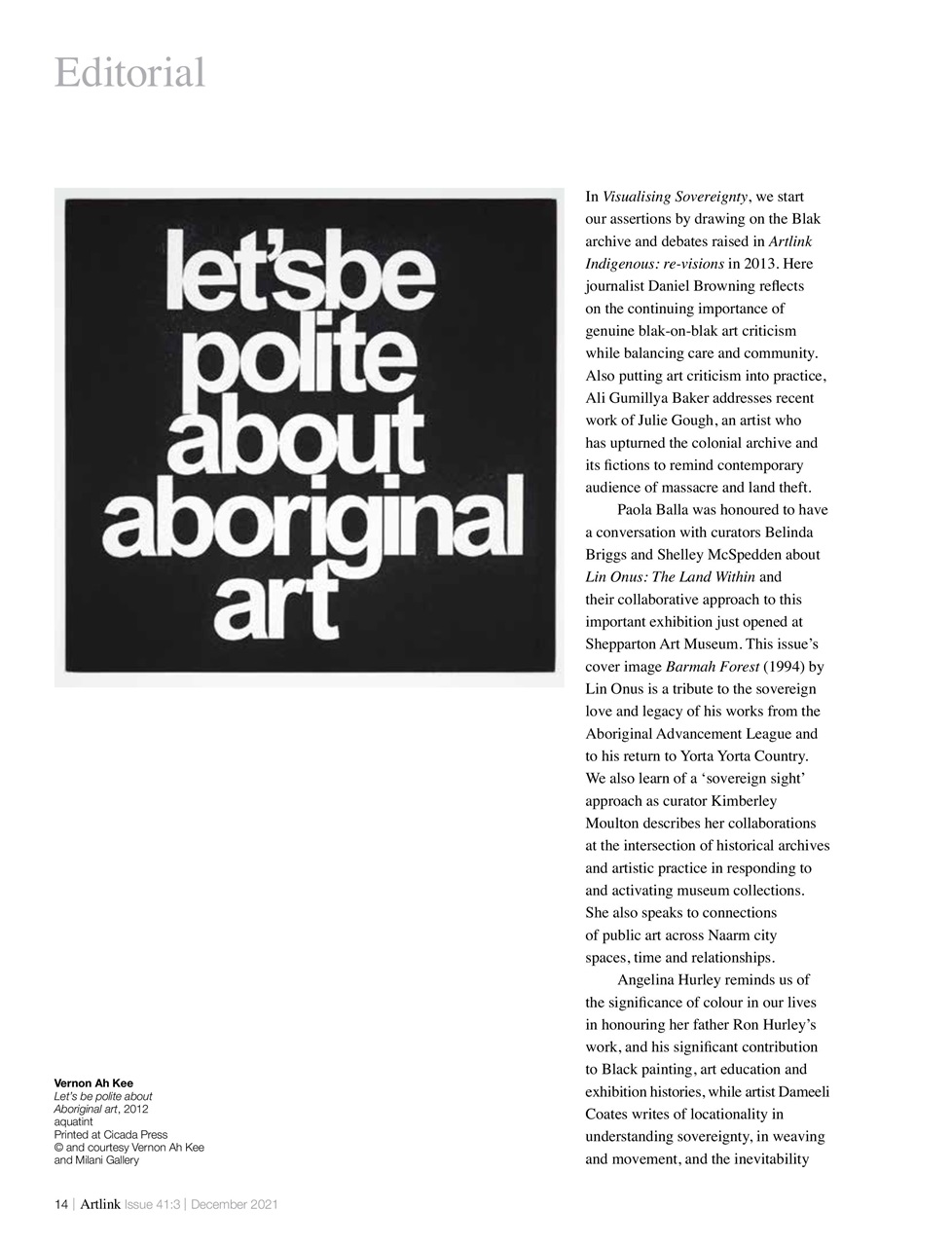 Artlink Magazine Preview Pages