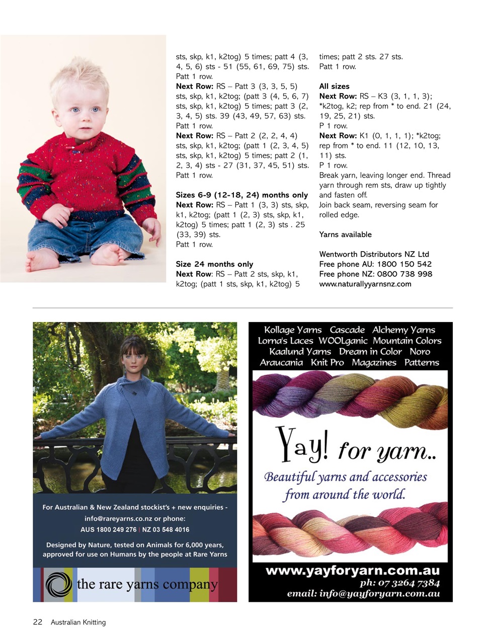 Australian Knitting Preview Pages