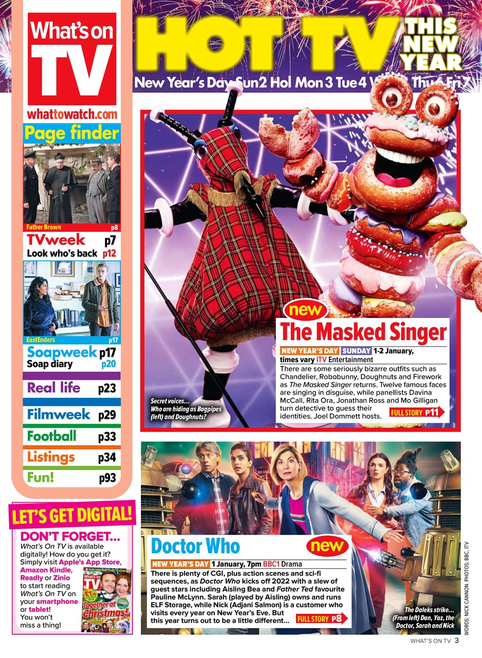 What's on TV Preview Pages