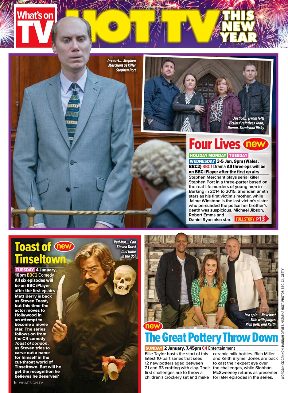What's on TV Preview Pages