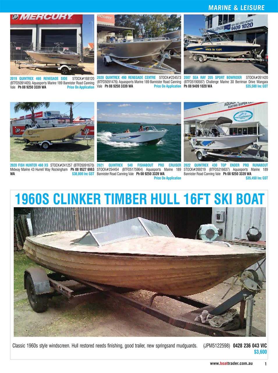 Boat Trader Australia Preview Pages