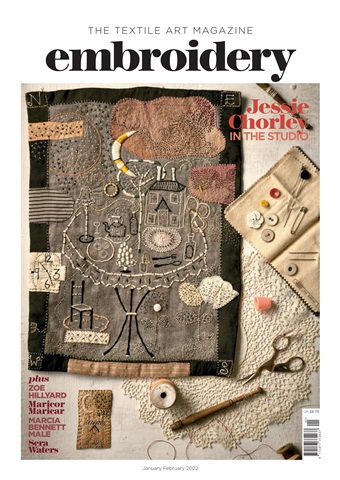 Embroidery Magazine issue Jan/Feb 22