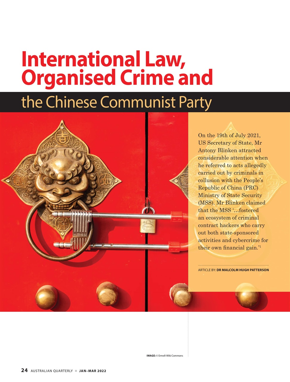 AQ: Australian Quarterly Preview Pages