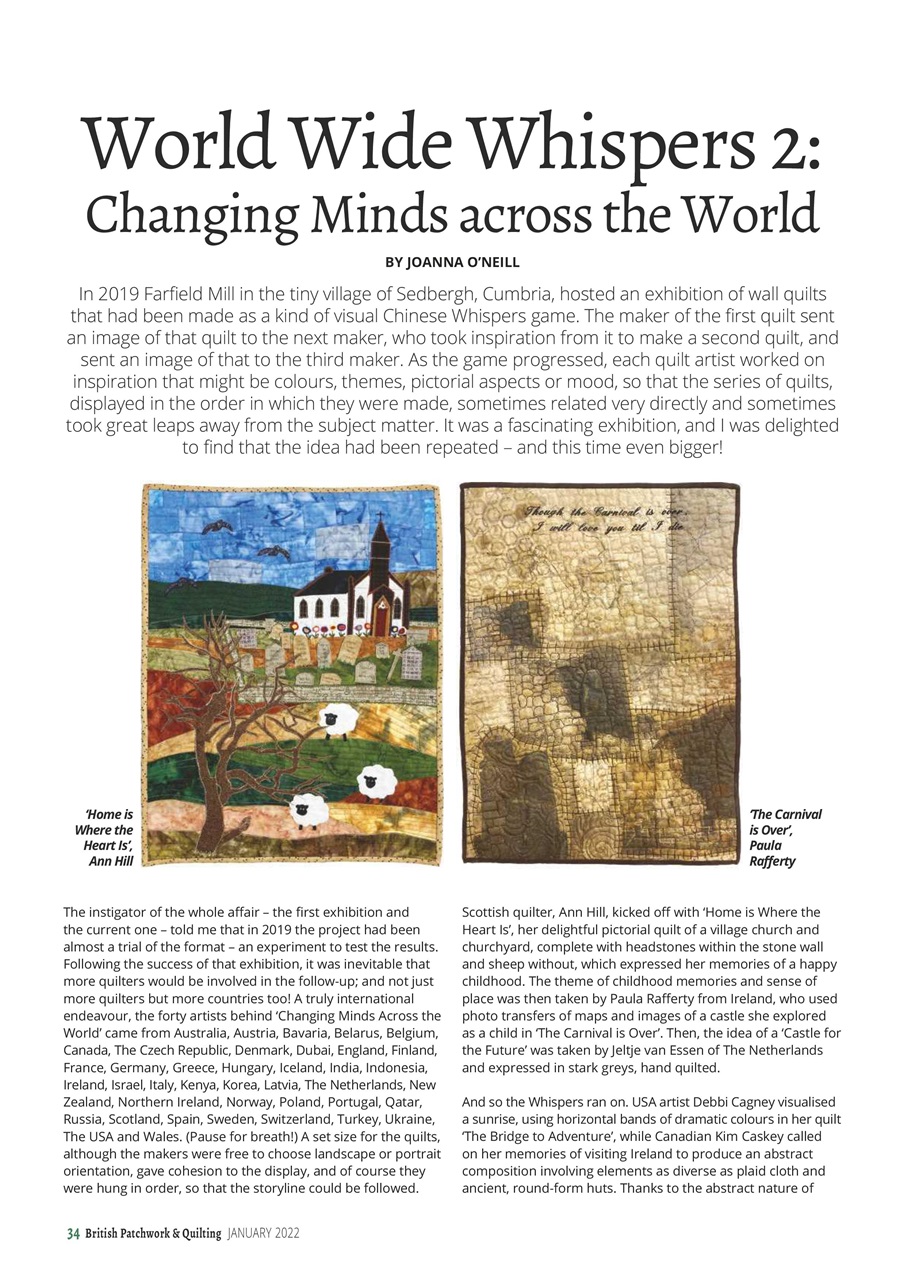 Patchwork and Quilting Preview Pages