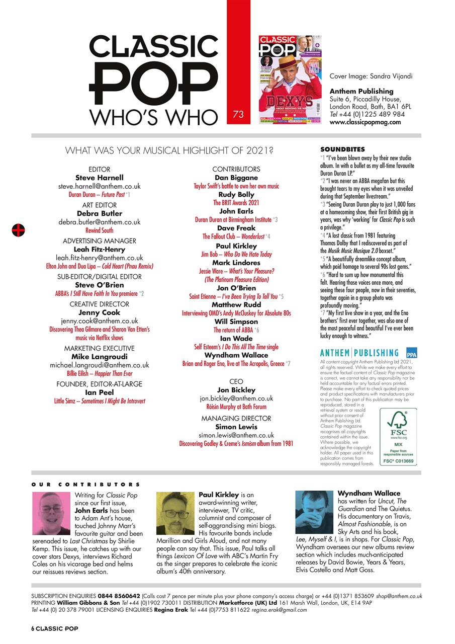 Classic Pop Preview Pages