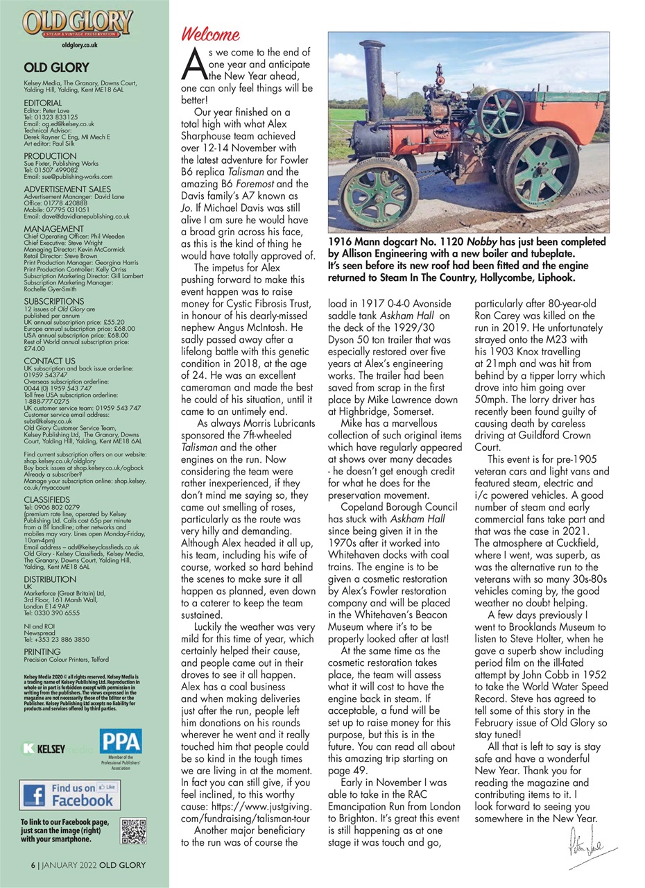 Old Glory Magazine Preview Pages