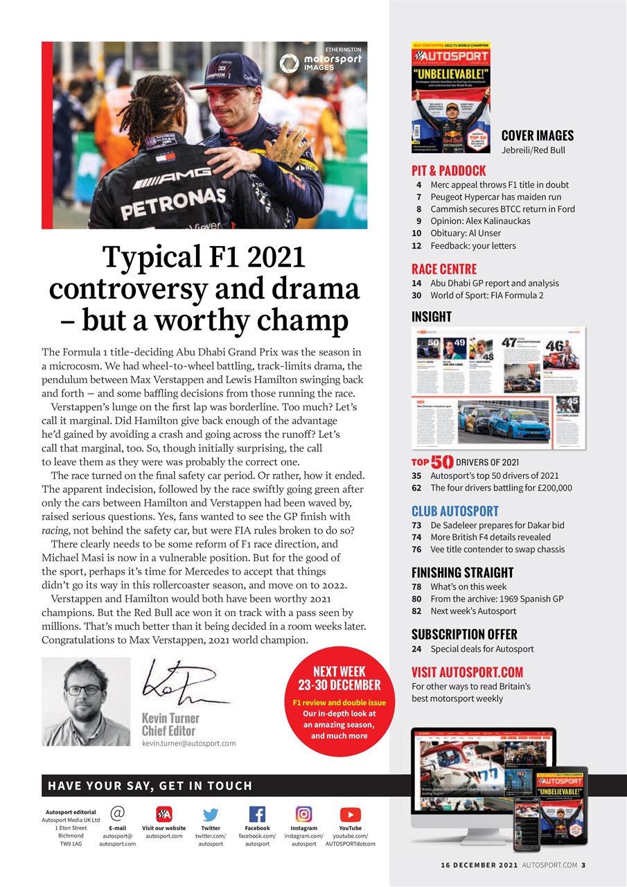 Autosport Preview Pages
