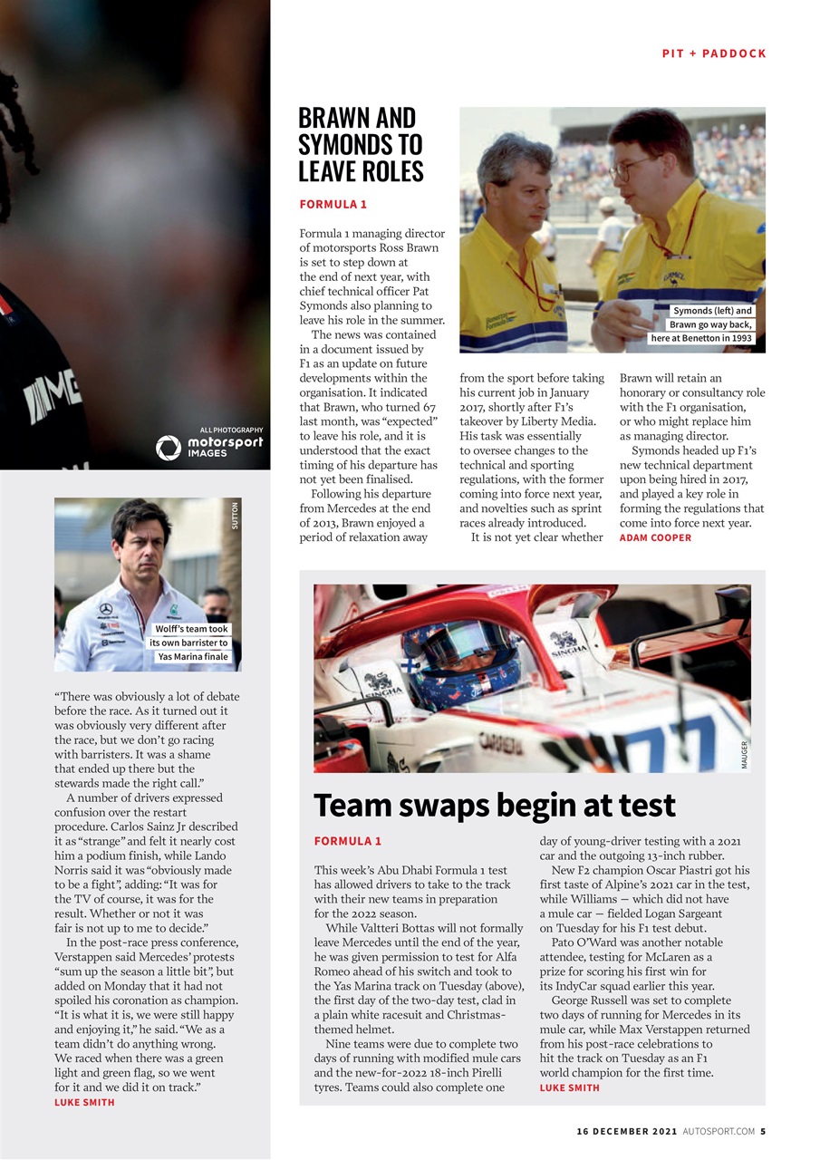 Autosport Preview Pages