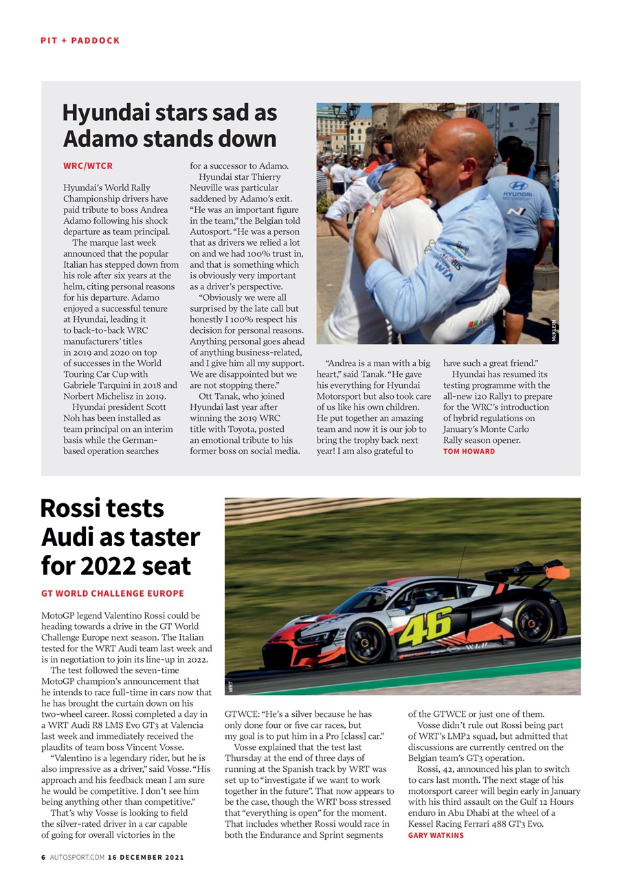 Autosport Preview Pages