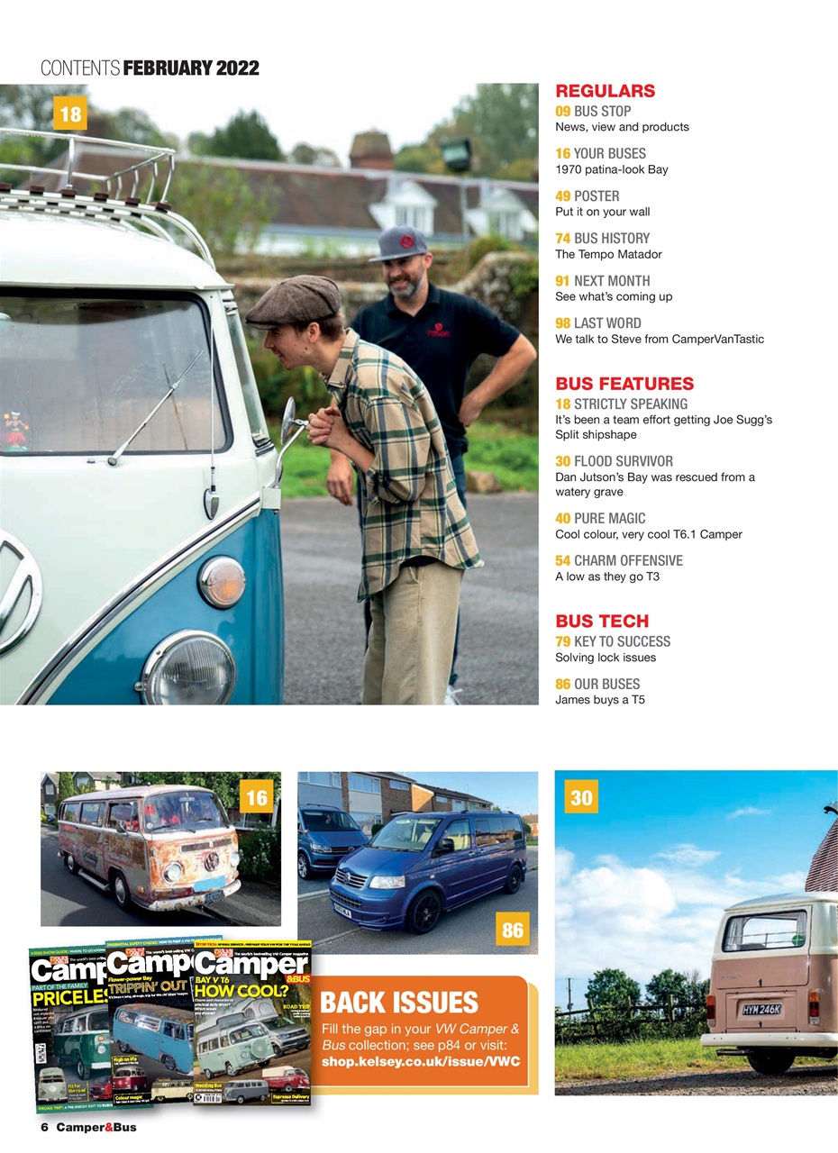 VW Camper Preview Pages