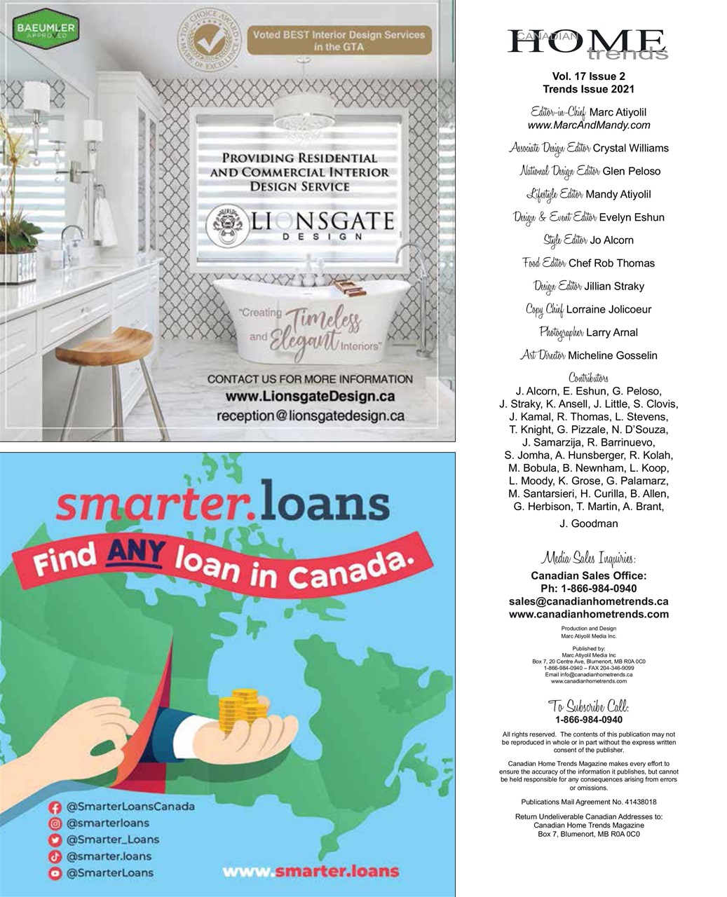 Canadian Home Trends Preview Pages