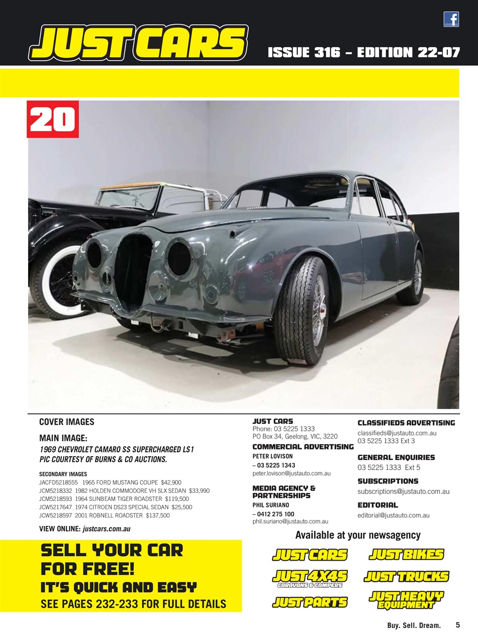 JUST CARS Preview Pages