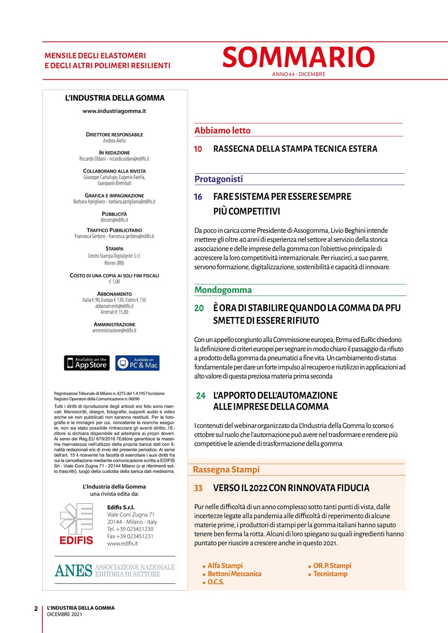 L’industria della Gomma Preview Pages