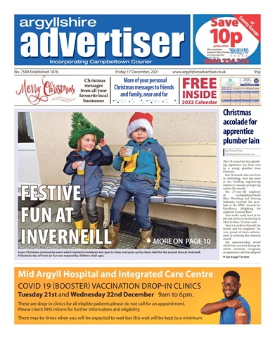 Argyllshire Advertiser issue 17/12/2021