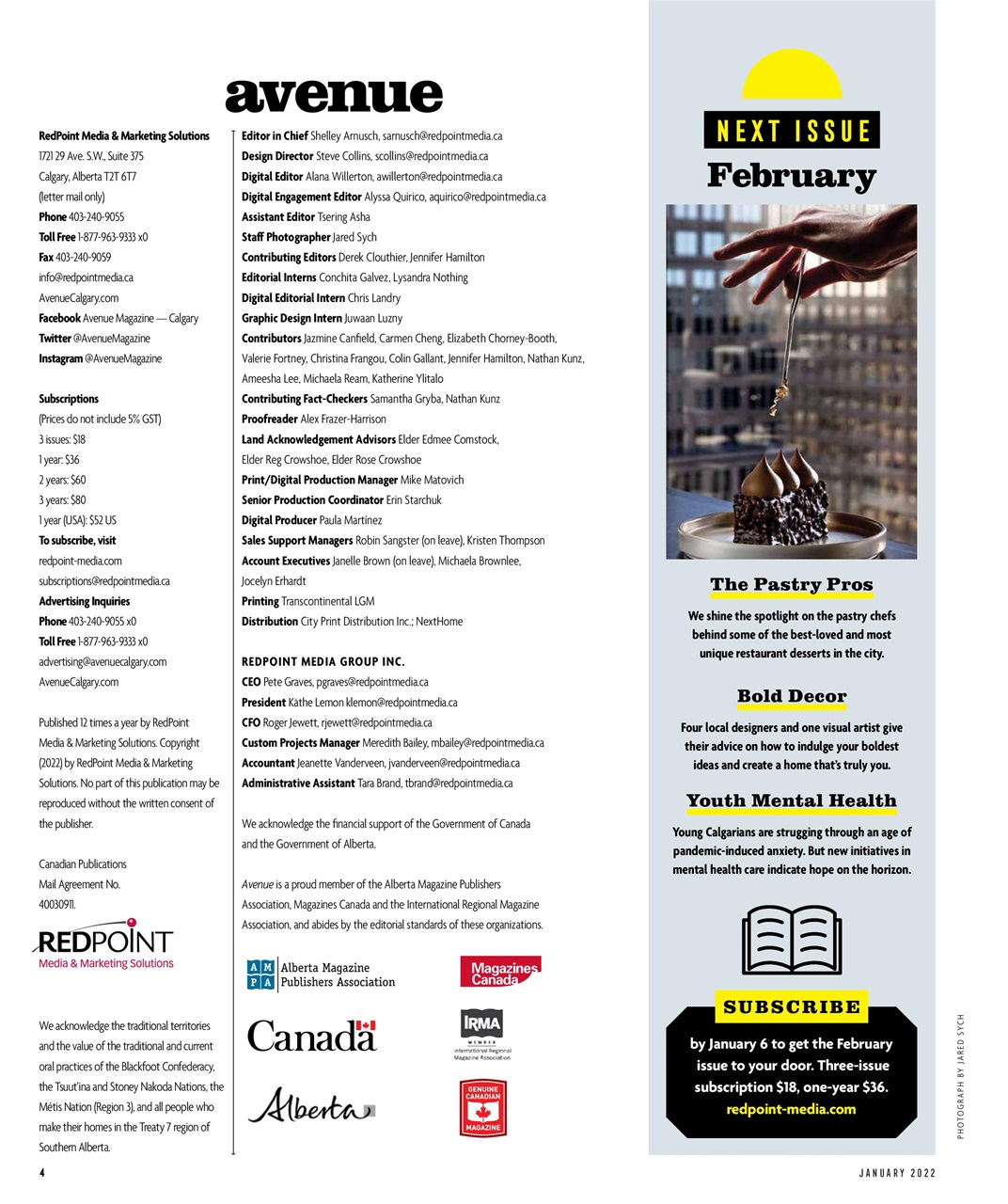 Avenue Calgary Preview Pages