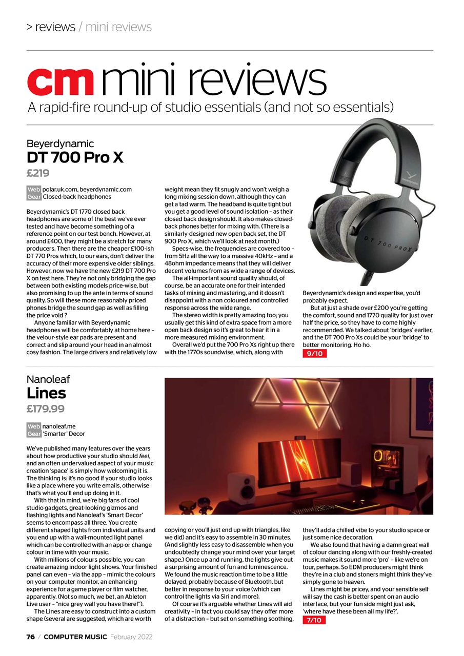 Computer Music Preview Pages