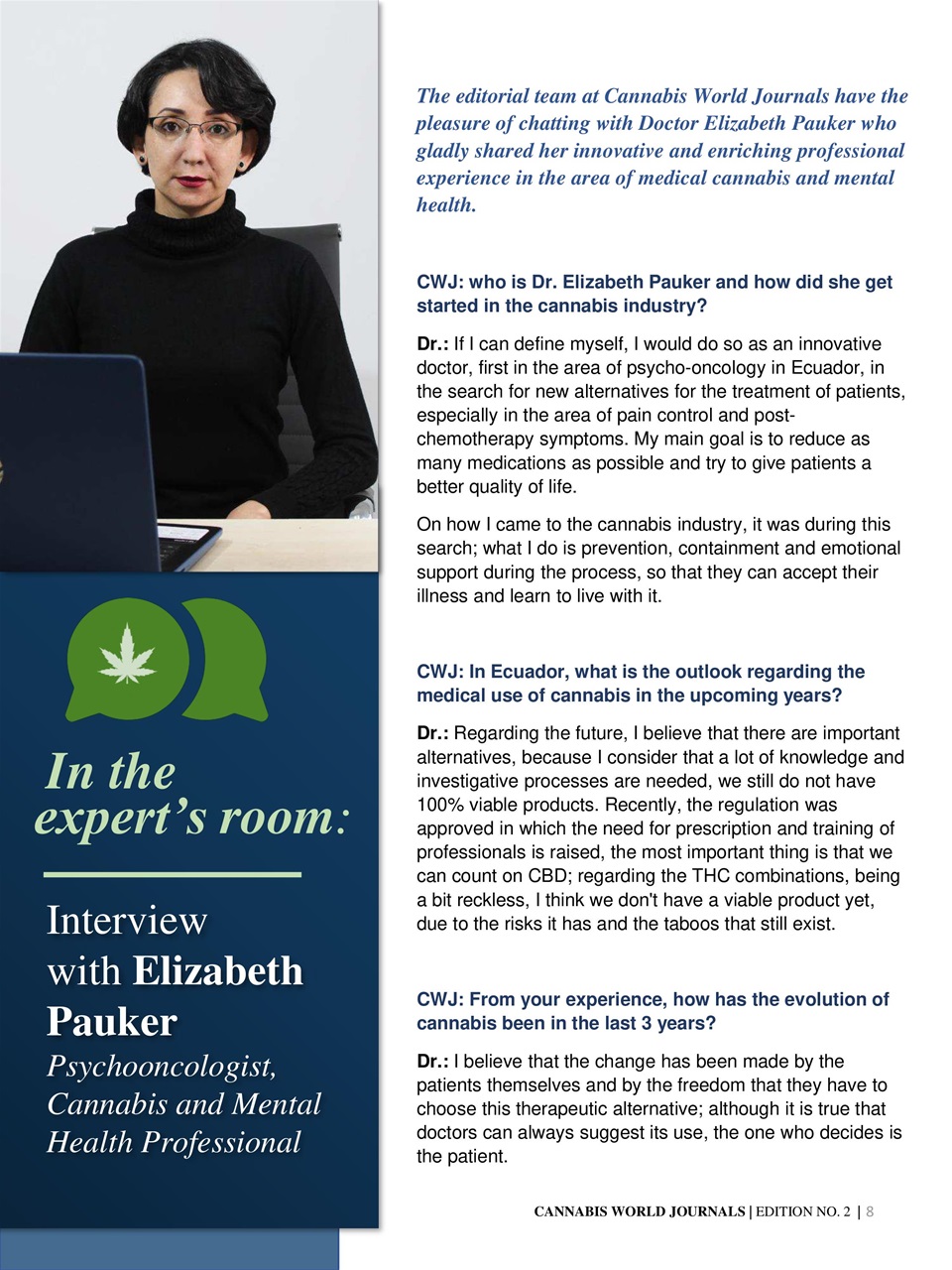 Cannabis World Journals Preview Pages