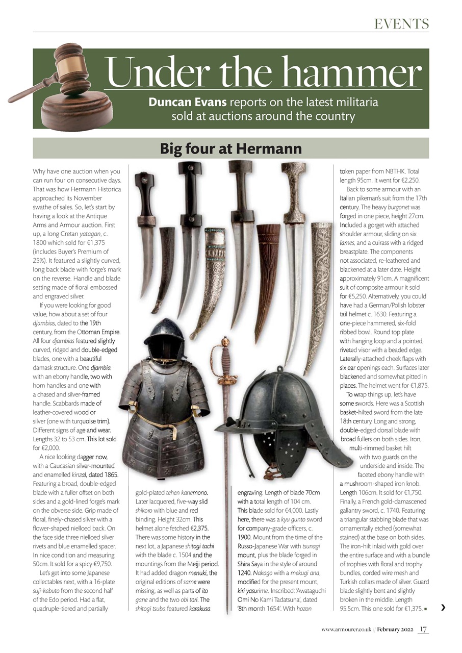 The Armourer Preview Pages
