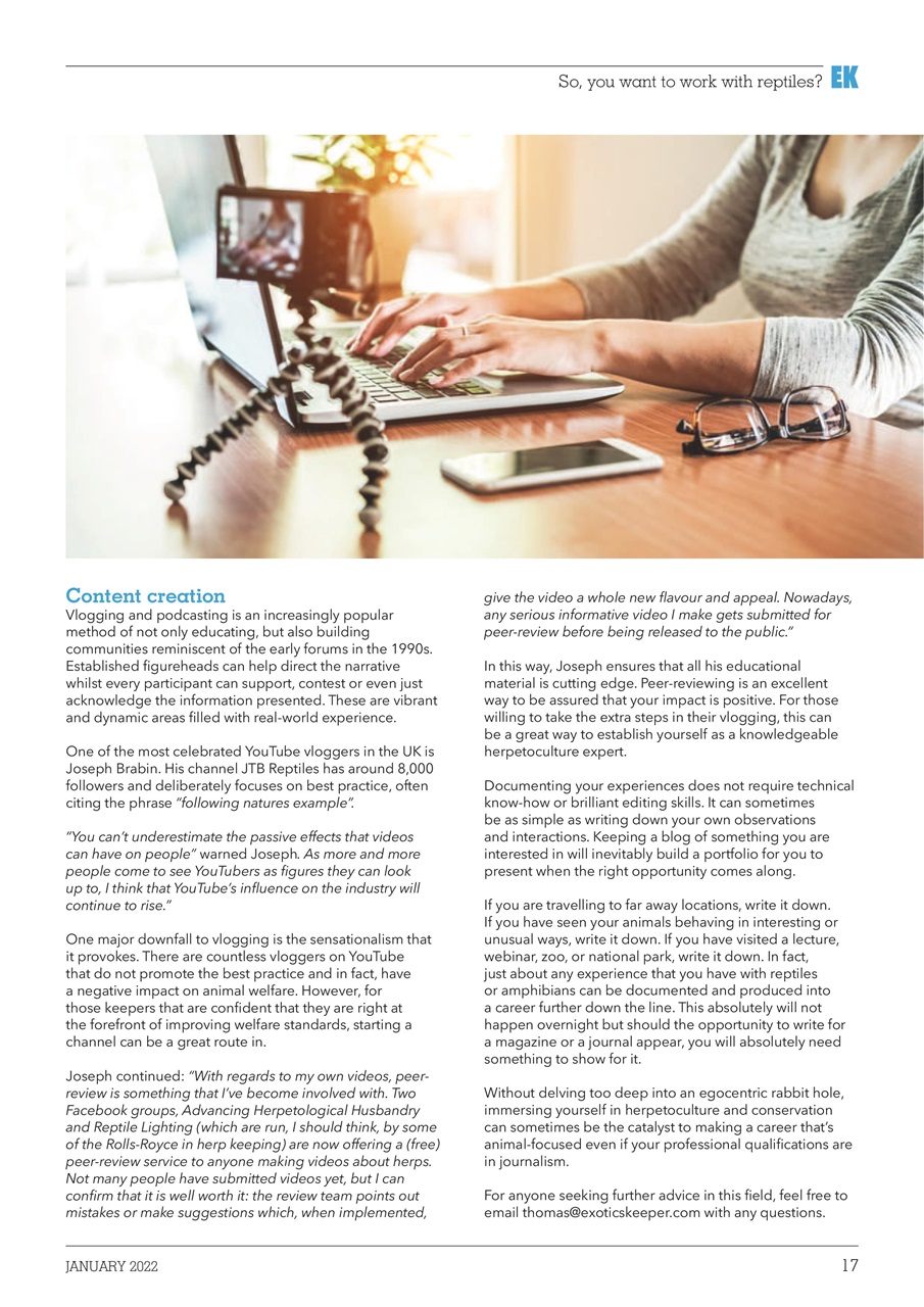 Exotics Keeper Preview Pages