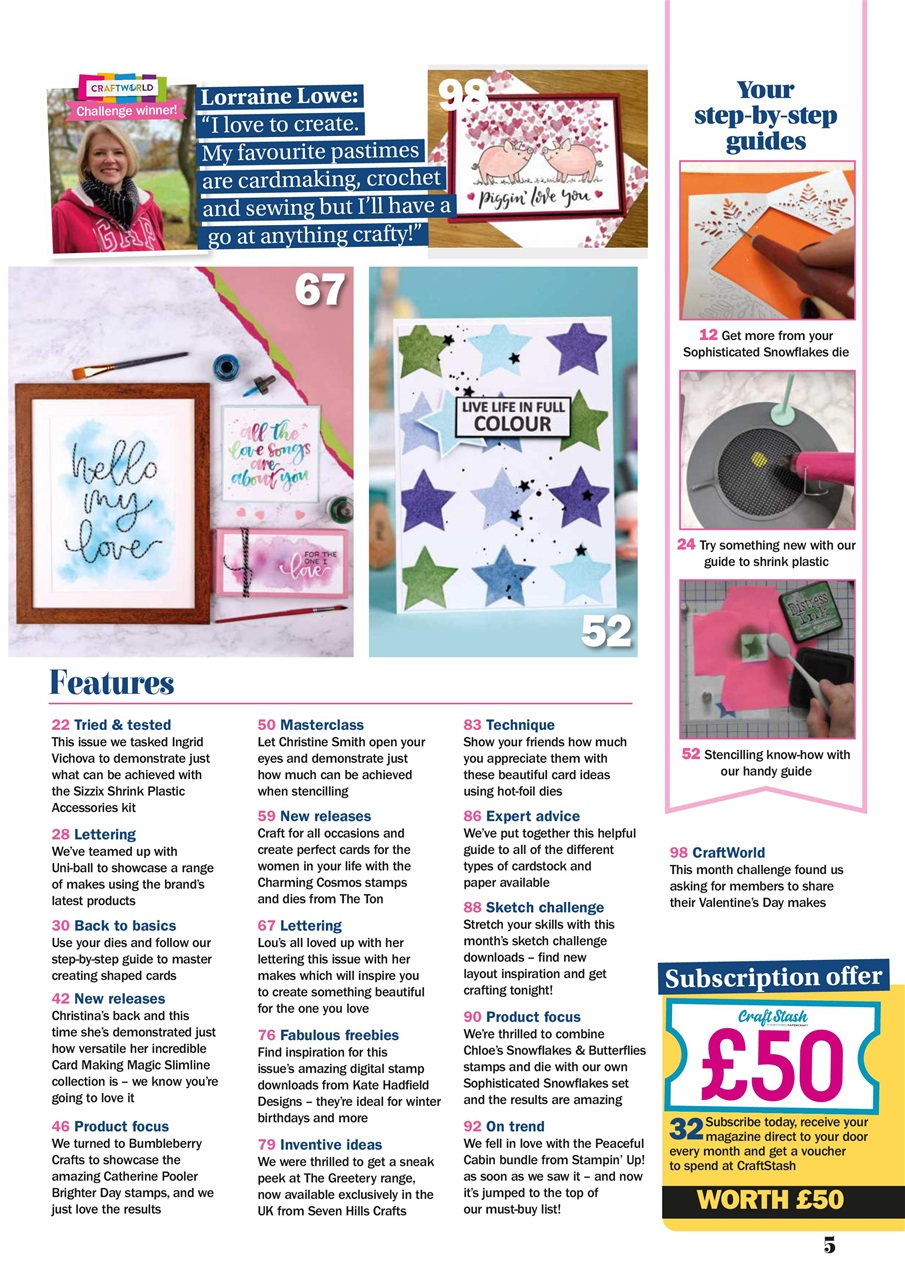 Simply Cards & Papercraft Preview Pages