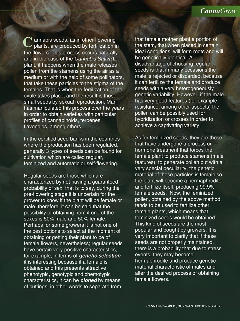 Cannabis World Journals Preview Pages