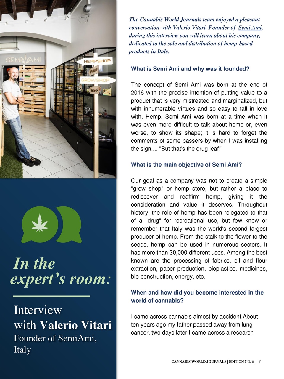 Cannabis World Journals Preview Pages