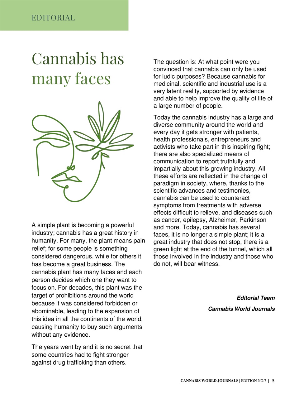 Cannabis World Journals Preview Pages